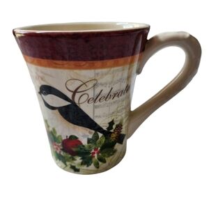 CRACKER BARREL Season of  Peace 16 Oz Coffee Mug Cup Lori Siebert